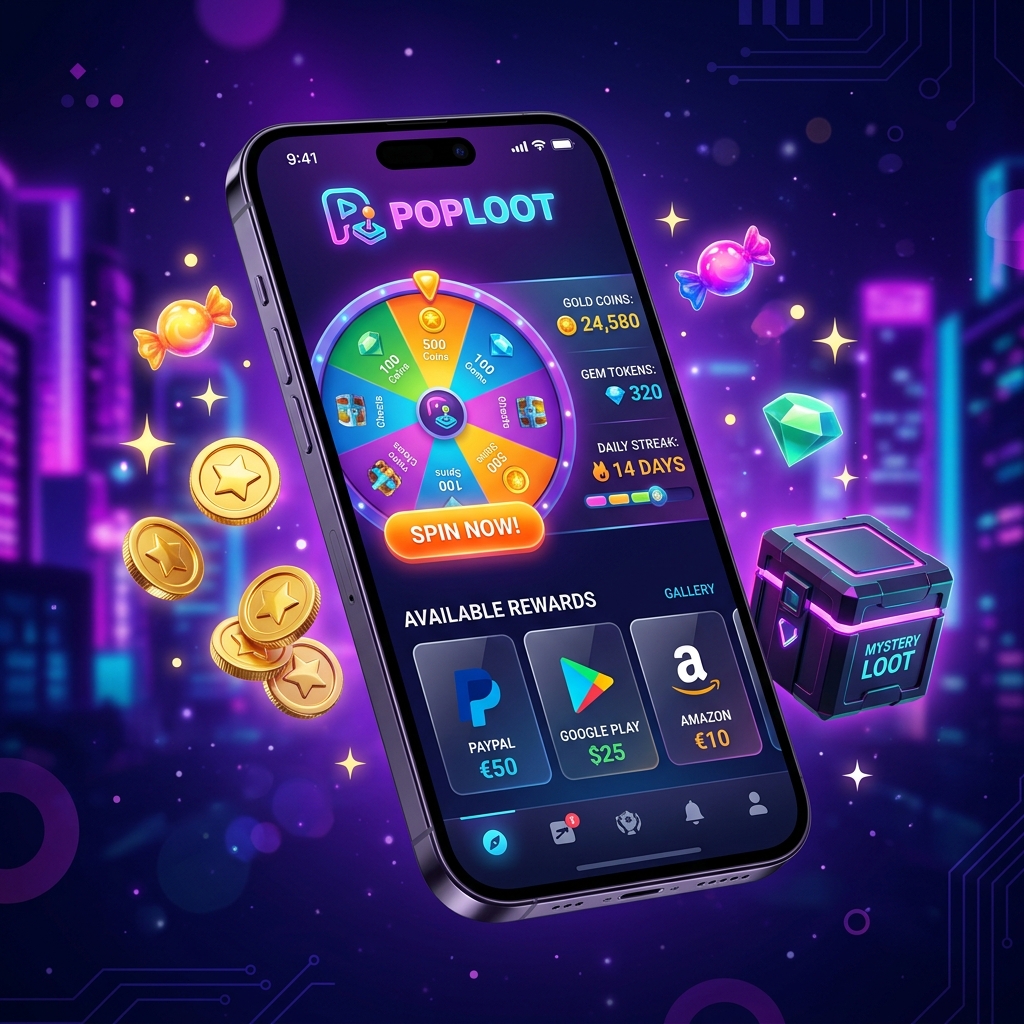 PopLoot Android Game Rewards App